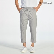 ELLE HOMME | Five-Point Pants With Elastic Waistband 2-Sided Bag Gray W8Q001