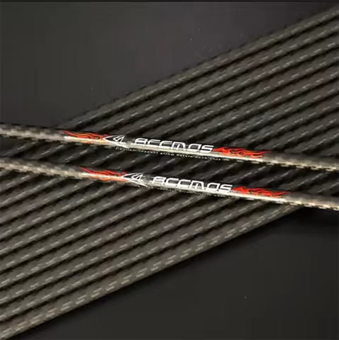 ACCMOS ID6.2mm 3K Carbon Arrow Tubes 33inch Spine 200-500 for Archery DIY Hunting Shooting 6—24pcs
