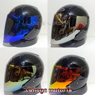 HELM KYT DJ MAXI BLACK SOLID PAKET KACA IRIDIUM|DOUBLE VISOR TERBARU HALF FACE BUKAN KYOTO