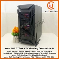 ASUS TUF GT301 GAMING ATX AMD RYZEN 5 5600X 16GB RAM 500GB SSD RTX-3060TI USED DESKTOP REFURBISHED P