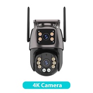 6K HD Three Screen WiFi Security Camera 4K 8MP Outdoor Wirelss PTZ IP Camera Ai Human Detect Video S
