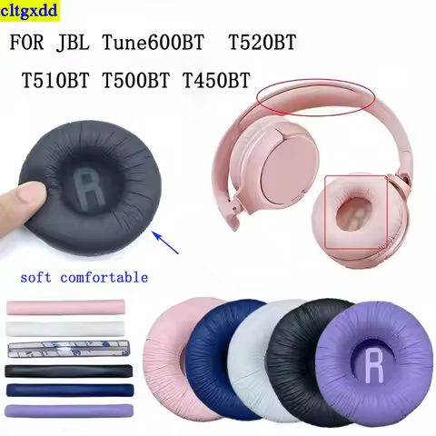 cltgxdd 1 set is applicable to FOR JBL Tune600BT T520BT T510BT T500BT T450BT sponge foam ear pads an