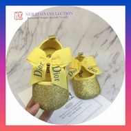 PREWALKER DIOR BABY SHOES NEWBORN GIRL SHOES BABY GIRL SHOES KASUT BABY KASUT BUDAK PEREMPUAN KASUT 