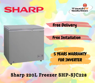 [INSTALLATION] Sharp 220L Freezer SHP-SJC228  (1-13 DAYS DELIVERY)
