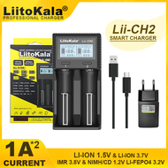 Liitokala Lii-CH2 1.5V AA AAA Li-ion Lithium Rechargeable Battery Smart Charger For 3.2V 3.7V 18650 26650 21700 18350 Battery