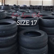 [GRADE C] Used Tayar Second Size 17 Terpakai Tyre Tire Ready Stock || 175 185 195 205 215 225 || 50 55 60 65 70