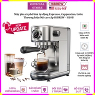 Semi-automatic Espresso, Cappuccino, Latte coffee maker brand HiBREW H10B - Imported Goods.