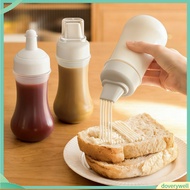 [poslajudo]  Mustard Ketchup Bottle 350ml Squeeze Condiment Bottle with Measuring Markings 5 Nozzles