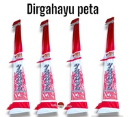bendera umbul umbul kuda laut  merah putih sablon dirgahayu isi 20pcs