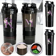 500 Gym Shaker Bottle ML - Shaker Drinking Water Bottle BPA Free Gym Bottle Portable Sports Drinking
