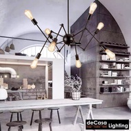 🇲🇾 Loft Pendant Light Retro Light 8 heads / E27 bulb / Decasa / pendant light / living Room Ceiling 