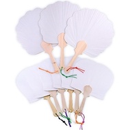 Flower fan (large) / Heart fan - Making a fan Drawing Fan drawing Shape fan art materials