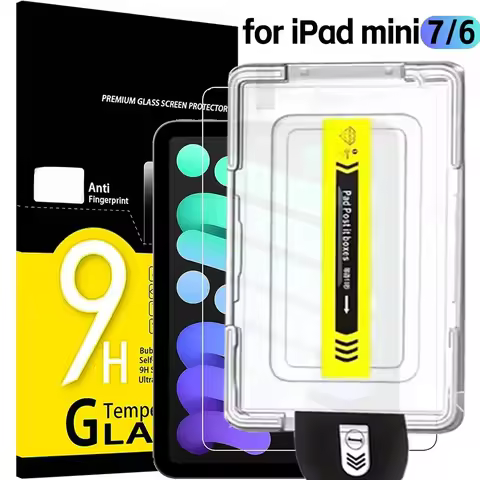 9H HD Easy Install Tempered Glass Screen Protector for IPad Air 8 Pro 11 M5 M4 M3 A19 12th 2026 A16 