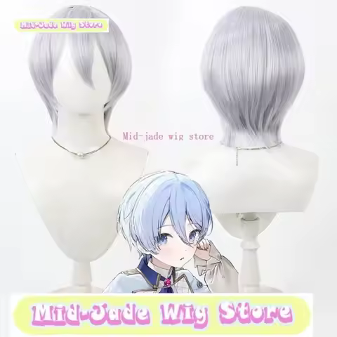 Mid-jade Wig Store Project SEKAI Yoisaki Kanade Short Hair Cosplay Wig Anime Game Role Playing Synth