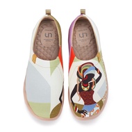 UIN รองเท้าผ้าใบกีฬาผู้หญิงรองเท้าเดินทางศิลปะงามแอฟริกันรองเท้าสลิปออนย้อนยุคแนวแฟชั่น