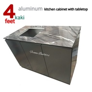 4 Feet  Aluminium Cabinet / Sink Cabinet / Stove Cabinet / Shelf Cabinet / Drawer Cabinet  /Kabinet 