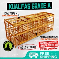 SEMPATI Dongdang Merpati 4 Pasang 8 Pintu Kandang Merpati Kayu Bambu Sangkar Burung Merpati Dara Don