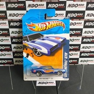 HW Hot Wheels '69 Pontiac GTO Blue - 2011 RacingHW
