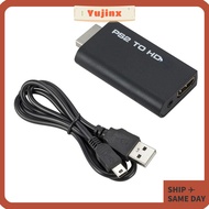 YUJINX Converter, HD Cable 480i/480p/576i Adapter, Portable Game to HDMI PS2 to HDMI 3.5mm Audio Out
