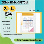 NOTA CUSTOM 2 RANGKAP / CETAK NOTA CUSTOM LAUNDRY