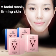 5 Pcs V-Shaped Slimming Chin Face Mask Moisturizing Face Lifting Firming Mask V-Shaped Face Whitenin