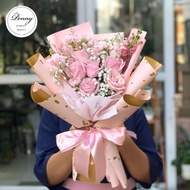 handbouquet bunga mawar asli segar | buket bunga hadiah | mawar asli