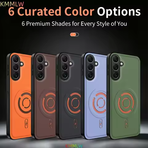 Magnetic Tech Textured Leather Case For Samsung Galaxy A52 A53 A54 A55 A56 A36 A57 A72 A73 A16 A23 A