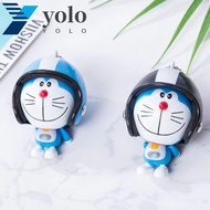 YOLO Doraemo Keychain Jewelry Christmas Gift Pendant Cartoon For Kids Japan Helmet Toys
