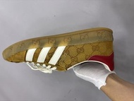👟GUCCI adidas Crossover originals GG Monogram GAT trainer Size 42 古馳 阿迪達斯 聯名 滿印德訓鞋 米棕 42碼