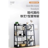 A#20 (3&4&5 Tiers) Steel Book Shelf Steel Rack Storage Rack Modern Style (L50 x W30 x H69/97/120 cm)