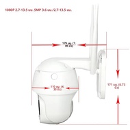 กล้อง IP Wi-Fi Starlight 5MP/1080P สำหรับกลางแจ้งระบบออปติคอล5X กล้องวงจรปิดระบบออพติคอลซูมสัญญาณเตื