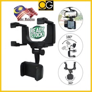 Car Rear View Mirror Phone Holder Mobile Phone Holder Mirror Multi Function Bracket Mirror Car Phone