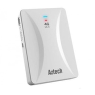 AZTECH MOBILE 4G LTE WIFI 300MBPS  MODEM ROUTER WITH POWER BANK MWR647