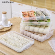 JSS Kitchen Organizer Dumpling Box Food Storage Container Refrigerator Keep Fresh Storage Box Multi-Layer Transparent Dumpling Box JSS