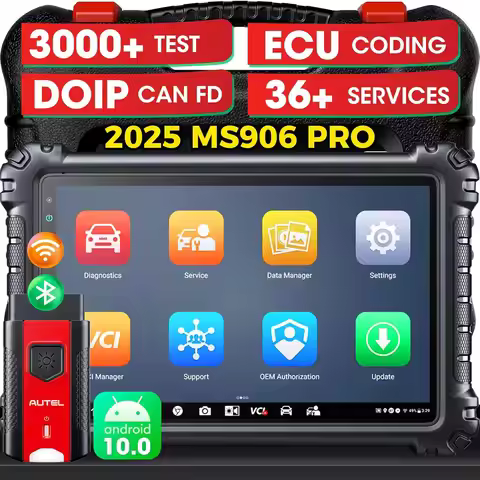 Autel MaxiSys MS906 PRO Scanner Tool Elite 2.0 Same as MS906 MAX, ECU Coding, Bidirectional 3K+ Test