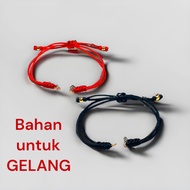 Rope bracelets for plate charms or charms with hooks