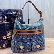 LV M95048 Baggy Denim Hobo GM 藍色丹寧牛仔肩背包