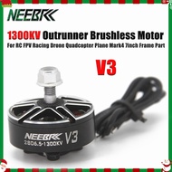 NEEBRC 2806.5 2807 V3 1300KV Brushless Motor Outrunner 3-6S For RC FPV 7inch Racing Drone Long Range