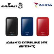 Adata HV300 External Hard Drive (Black/Blue/Red) - 1TB / 2TB / 4TB