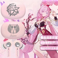 Elysia Bluetooth 5.3 Earphone With Ellie Voiceline Honkai Impact 3 Miss Pink Elf TWS HiFi Sound Qual
