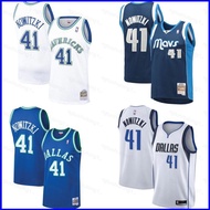 NBA Jersey Dallas Mavericks No.41 Nowitzki Classic Jersey Sports Vest Commemorative Edition Plus Siz