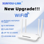 XUNYOU-LINK Wifi 6 Unlimited Modem Support 4G/5G SIM Card And All Telcos Bypass Hotspot Modified Rou