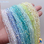 LEETERUN 10pcs Bicone Crystal Beads, Colorful DIY Loose Spacer Beads,  Glass 4mm Austria Faceted Cry