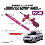 KIA FORTE TD [YEAR 2008] FRONT DEPAN REAR BELAKANG GAS ABSORBER SEPASANG KIRI KANAN BRAND KSW 1 YEAR WARRANTY