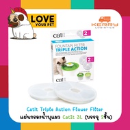 แผ่นกรองน้ำพุแมว catit 3 L. 1กล่อง 2ชิ้น