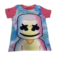 Girl Tshirt DJ Marshmello Tshirts Tops Kids Tee Pink