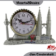 JAM MEJA KLCC MALAYSIA JAM BESI CENDERAHATI HIASAN RUMAH PEJABAT OLEH OLEH MALAYSIA KL GIFTS SOUVENI