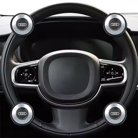 Car Turning Steering Wheel Booster Spinner Knob Center Cover For Audi Sline A4 B7 B8 B9 A3 8V 8L A5 