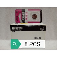 MAXELL Cr1632 Lithium Battery Original 8 Pcs