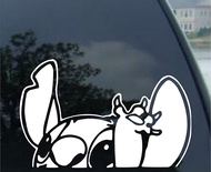 Lilo &amp; Stitch Reflective Sticker Window Sticker Rear Window Sticker Reflective Silver White 15 * 10cm